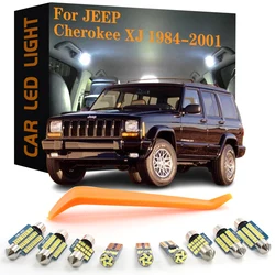 12pcs Canbus Car Accessories LED Interior Lights For Jeep Cherokee XJ 1984-2001 No Error Auto Dome Trunk License Plate Lamp Bulb