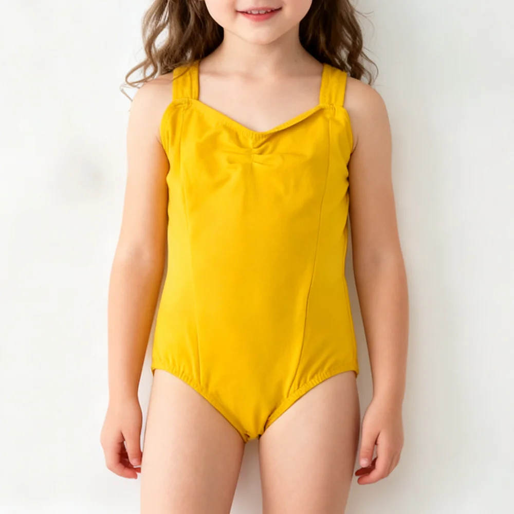 Ballet Leotards for Girls Team Basic Tank Leotard Child Wide Strap Ballet Gymnastics Athletic Dancewear Ballerina Dance Costumes
