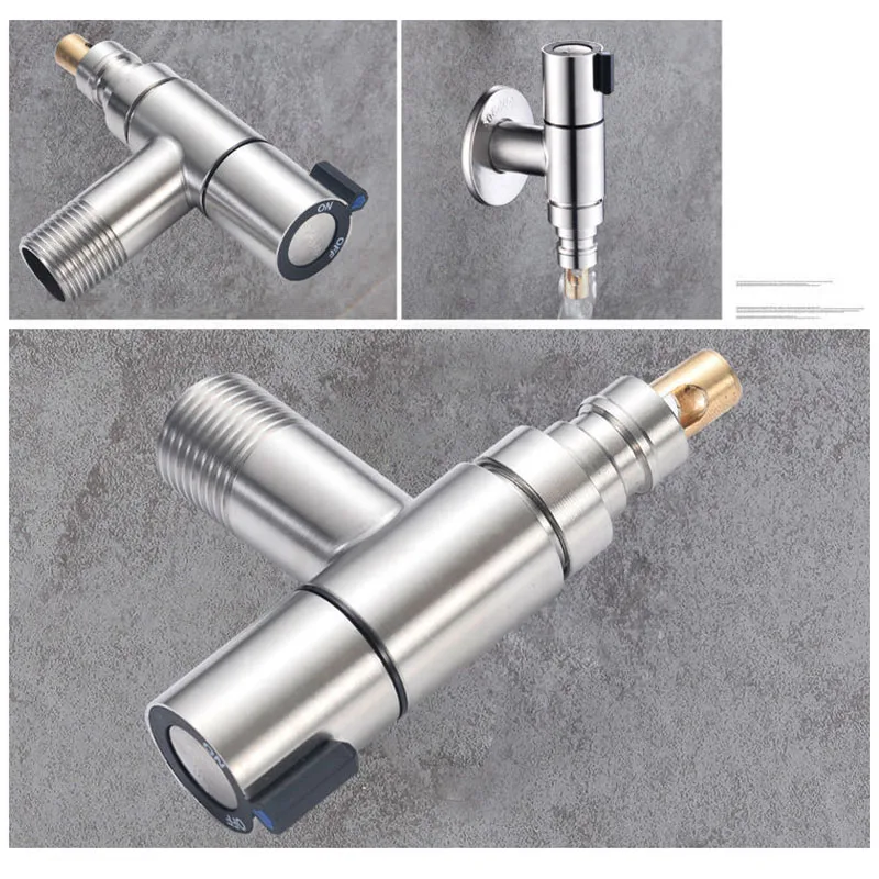 Stainless Steel G1/2 Garden Bibcock Wall Mounted Decorative Outdoor Water Faucet Single Hole Home Use Tap