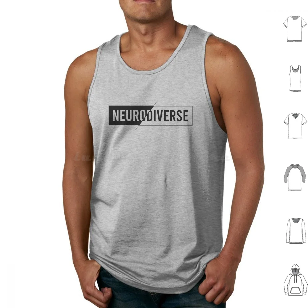 Neurodiverse Tank Tops Vest Sleeveless Neurodivergent Neurodiverse Neurodiversity Adhd Aspergers Autism Asd Autistic