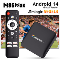 H96Max S905L3 4K HD Android 14 Smart TV Box USB 2.0 2.4G&5G Dual WiFi Support Google Voice Assistant Set Top Box Media Player
