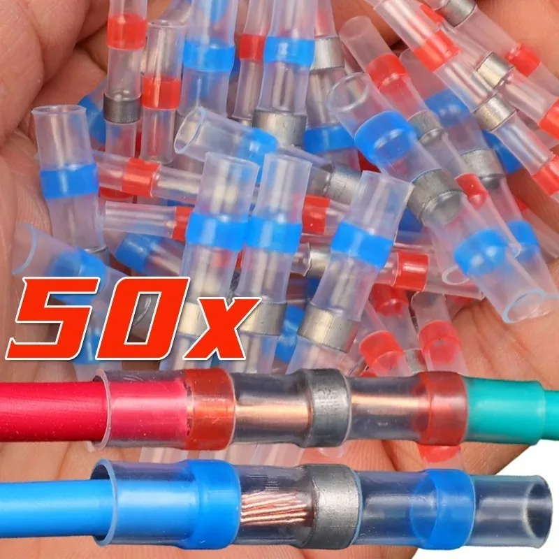 

Водонепроницаемые термоусадочные соединители для проводов, уплотнительная втулка для быстрого сращивания электрических клемм AWG22-18.