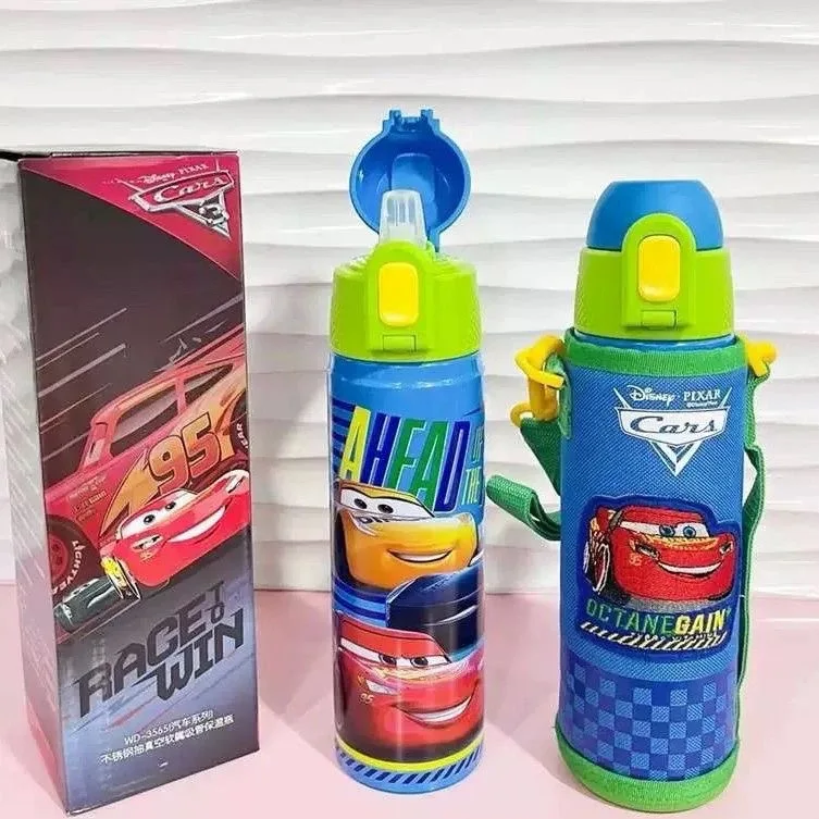 ディズニー漫画ミッキーマウスとミニーマウスのストロー付きウォーターカップ素敵なギフト