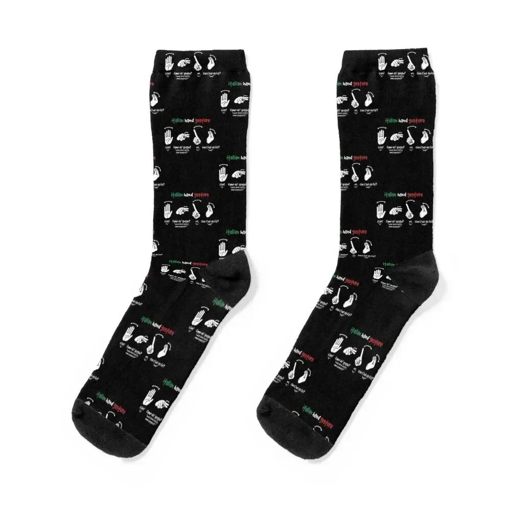 

Italian T-ShirtItalian Hand Gestures meaning Socks christmas gifts fashionable warm winter Toe sports Socks Woman Men's