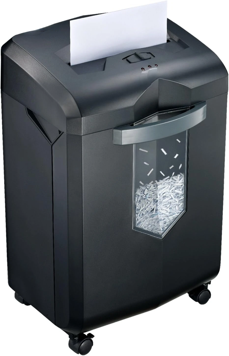 18-Sheet 60-Minutes Shredder for Office Heavy Duty Cross-Cut Shredder with 6 Gallon Pullout Basket 4 Casters