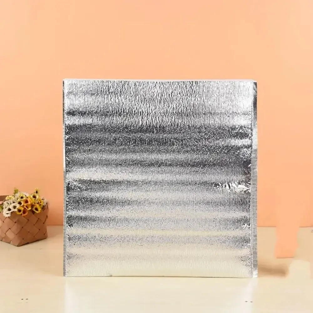 50 Stück/Packung Isoliertaschen aus Aluminiumfolie für kalte und warme Lebensmittel, Thermo-Liefertaschen, Getränke-Aufbewahrungstaschen, Kühltaschen – Detail 11