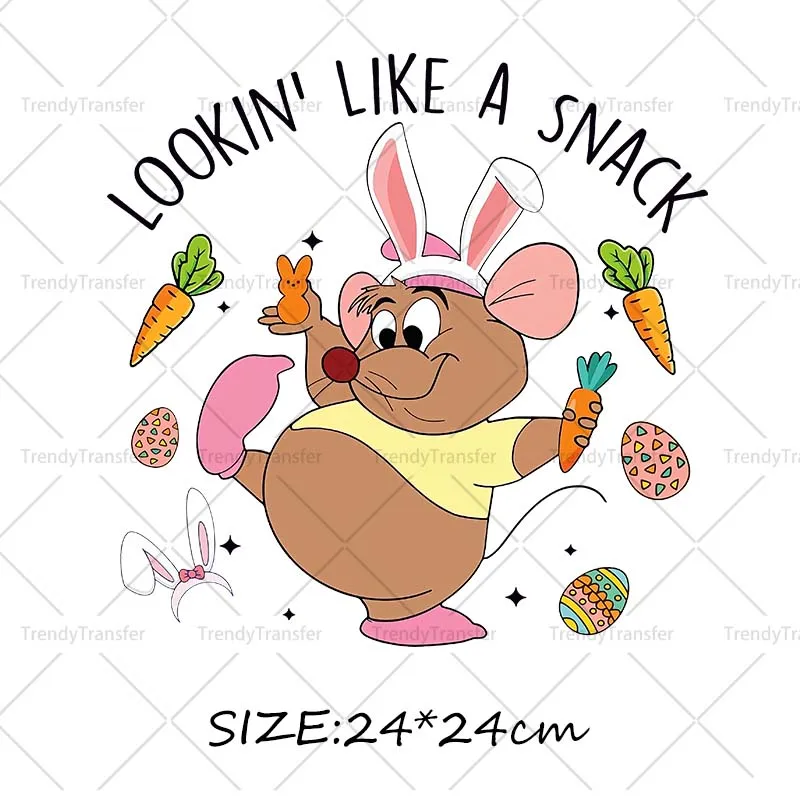 Gus Gus La. Ratatouille Cooker Stickers for Clothes Heat transfer Decals Thermal Patches on Tshirts