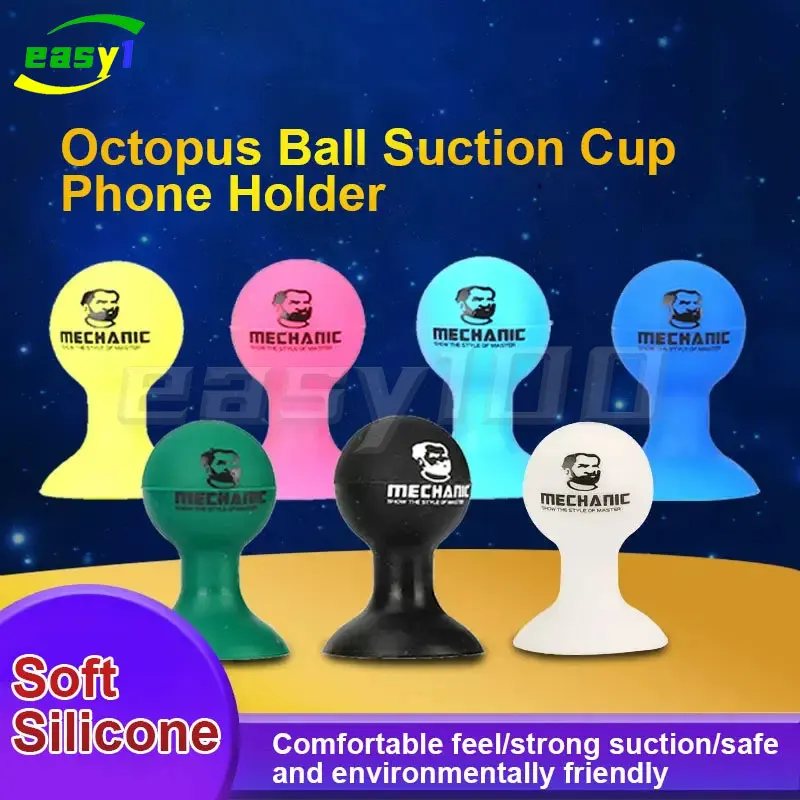 MECHANIC mangkuk isap bola gurita telepon pemegang silikon lembut nyaman terasa kuat hisap aman dan ramah lingkungan