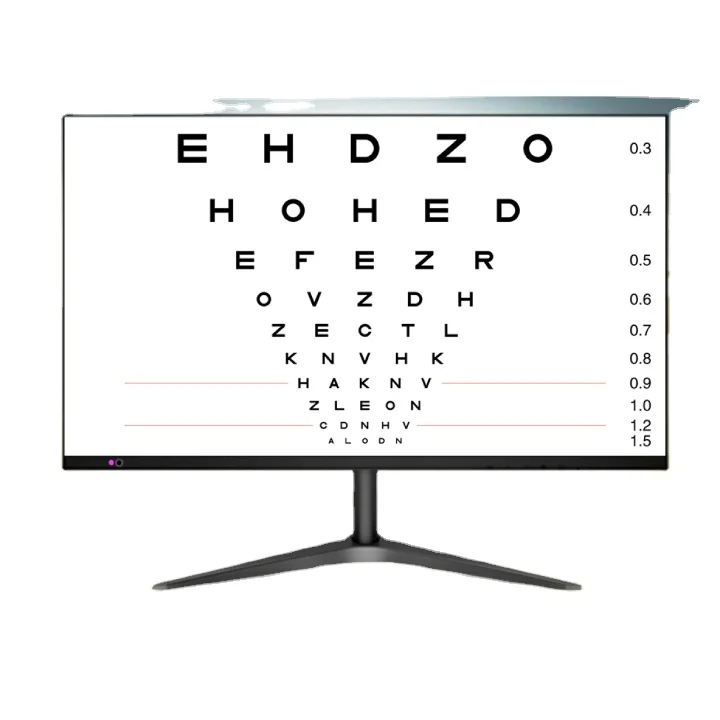 2024 Hongdee 21.5 inch Screen Vision Test Chart Cheap Visual Acuity chart vision testing