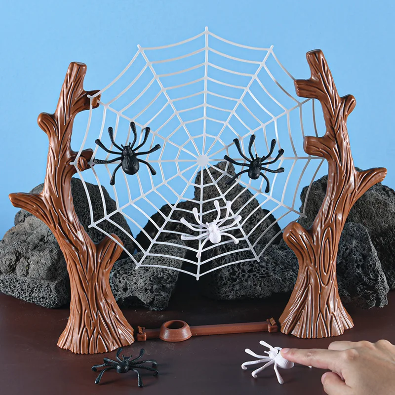 Bouncing Spider Board Game Spider Web Party Entertainment Parent-Child Family Interaction Bouncing Hanging Desktop Game For Kids