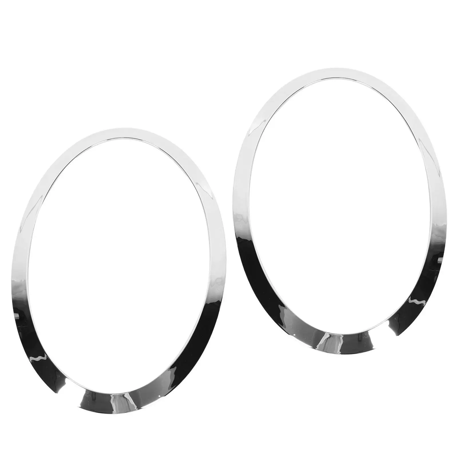 الكروم العلوي الحافة تقليم الفضة 51137300631 سهلة التركيب العلوي حلقة الكسوة خدش 1 زوج ل كوبر F55 F56 F57