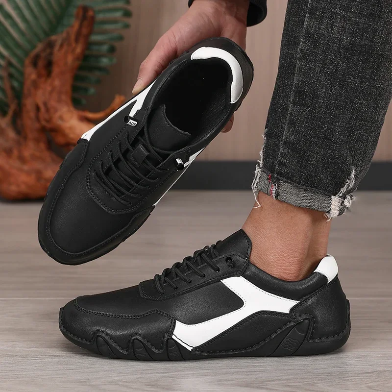 

Men's Loafers Fashion High Quality Trendy Design Wear Resistant Upper Flat Shoes Waterproof Outdoor Hiking Men's Jogging Shoes