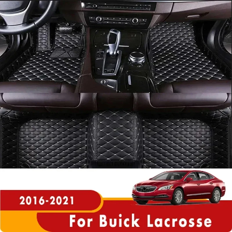 Carpets For Buick Lacrosse 2020 2019 2018 2017 2016 Car Floor Mats Custom Artificial Leather Floorliners Protect Parts Styli