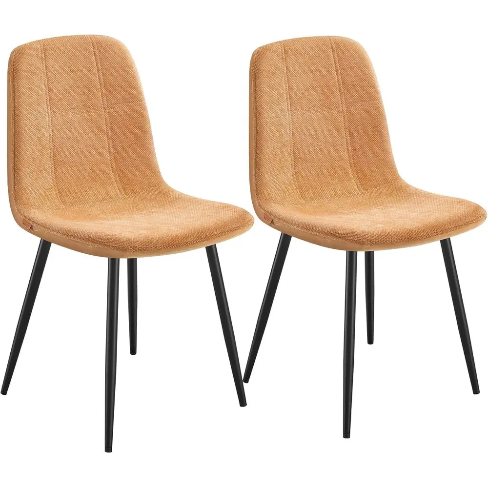 

Dining Chairs, Set o 2 Dining Room Chairs, Metal e, Adjustable eet, Easy to Clean, Glacier-Textured Synthetic Leather, or Kitche