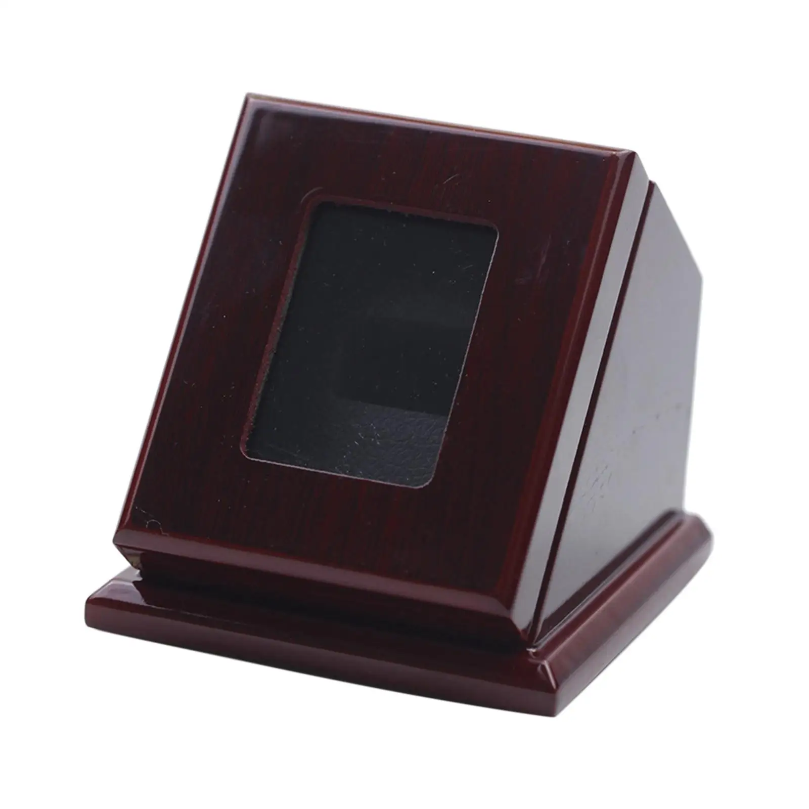 

Championship Ring Display Case with top Holder Tray Showcase 1 Slot
