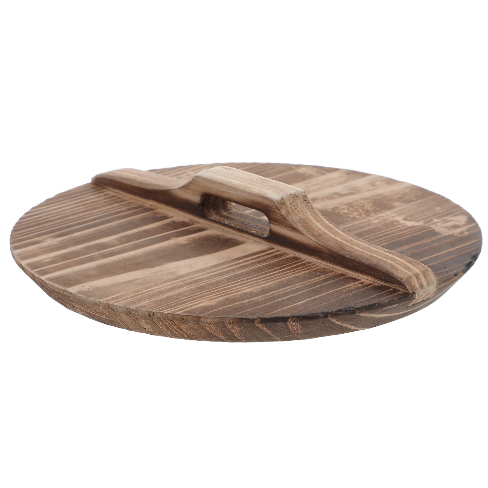 

Wooden Wok Lid Pot Cover Work on Kitchen Protective Protector Anti Oil Splashing Cooking Utensils Tool