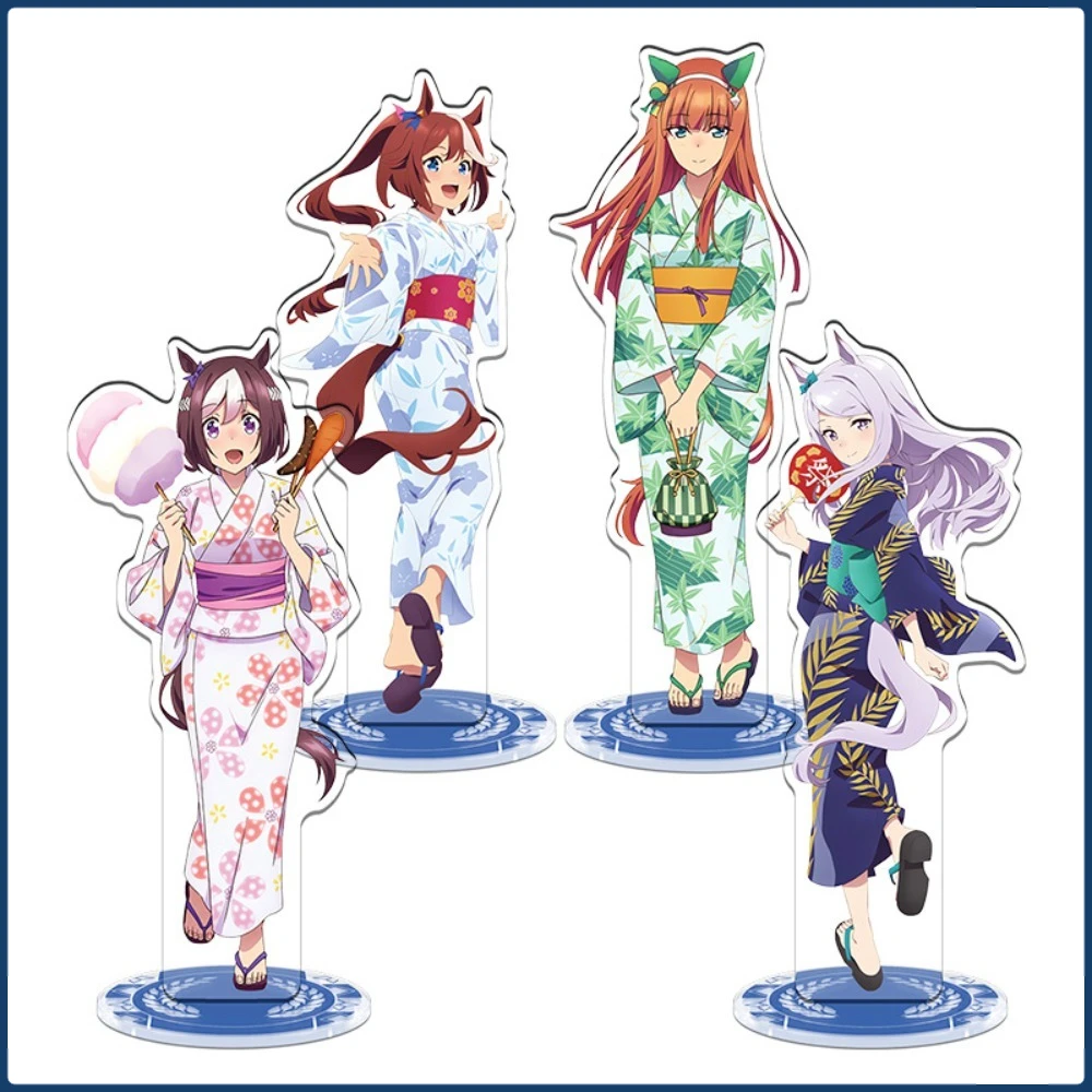 

Popular Anime Pretty Derby Stand Acrylic Figure Peripherals Highly Beloved Characters Model Desktop Ornament Kids Festival Gifts