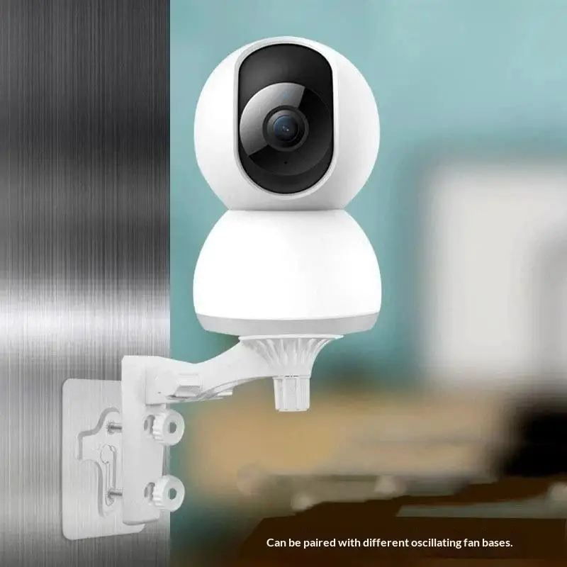 Adjustable Plastic Security Camera Bracket No Drill 360 Degree Rotation For Indoor Home Office Use