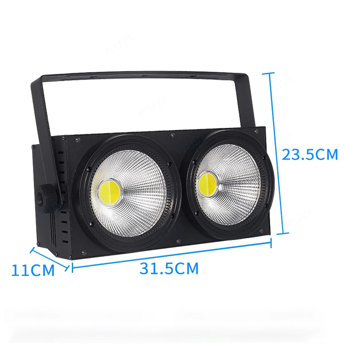 COB Blinder Light 2X100W Cool สีขาว 2 ตา LED DMX512 สําหรับเวทีแสดง Club Disco Studio