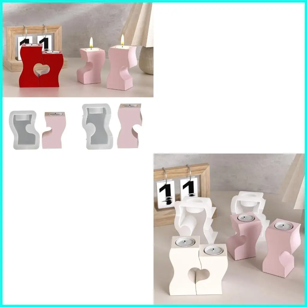 

Multiple Size Heart Sturdy Silicone Mould Set Portable Accessory for Craft Supplies Making Crafting