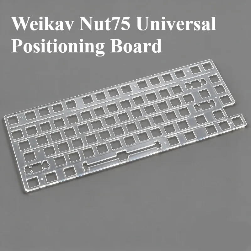 Weikav Nut75 Universal Positioning Board Customized POM FR4 PP PC Horizontal Slotting Plate for Mechanical Keyboard Accessories
