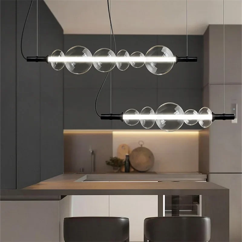 Nordic LED Ceiling Chandelier Room Decorations Glass Pendant Lamp for Dining Room Modern Suspension Chandeliers