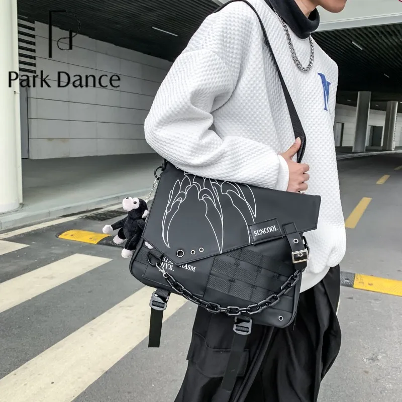 

Designer Handbags Designer Handbags, Hip Hop Style Crossbody Bag, Unisex Shoulder Bag with Fashion Chain and Gorilla Keychain,