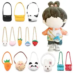 Cartoon Animal Panda Carrot Bags for 20CM Doll Miniature Crossbody Messenger Bag Dolls Accessories Changing Dressing Game Toys