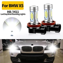 2pcs 12V 30SMD Canbus No Error LED Daytime Running Light DRL Bulb Lamp H8 H11 For BMW X5 E70 2007 2008 2009-2010