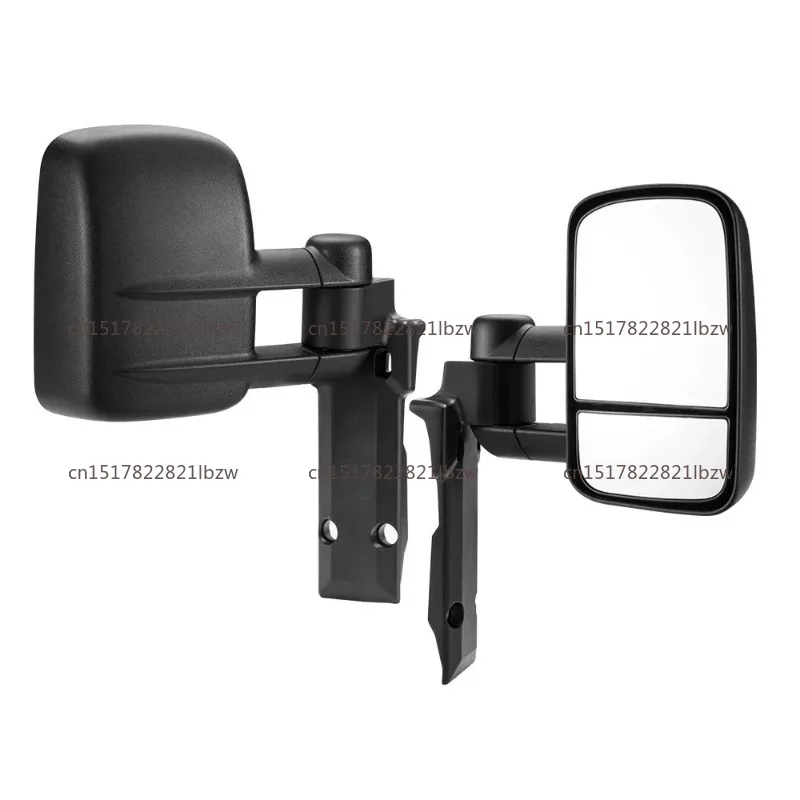 2025  Black Extendable Towing Mirrors for  70-79 1984-2023 lc79 Towing Mirrors