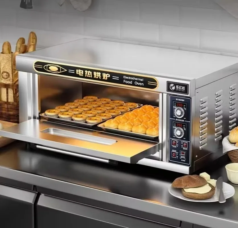 Commercial Professional Small Bread Ovens  Electric Baking Bread Single Deck Oven Baker Pastry Mini Bakery Oven with Steam