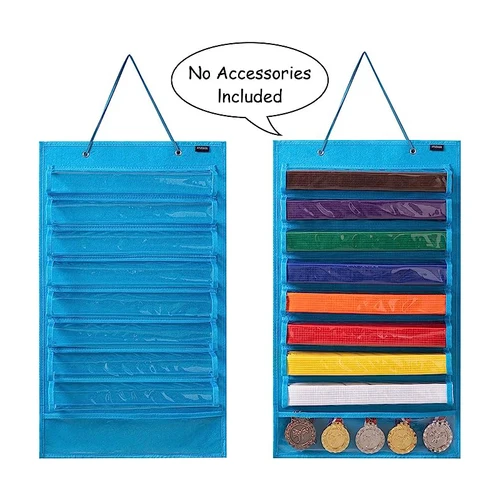 Imagen 2 del producto Organizador de cinturones de artes marciales, soporte de exhibición de cinturón de Karate, estante duradero colgante de pared, almacenamiento de cinturón de Taekwondo para Muay Thai Mma Judo