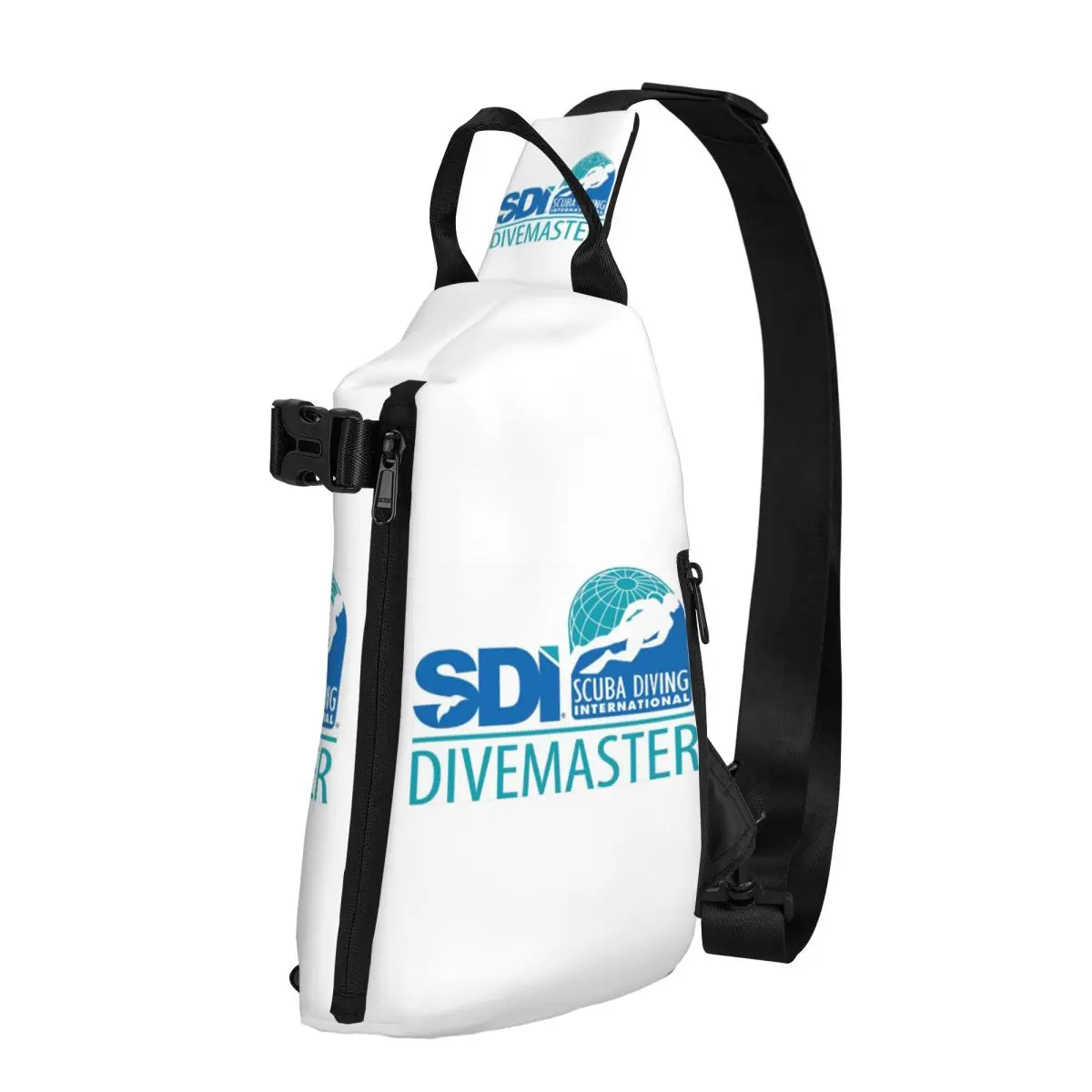 Scuba Diving International (SDI) - Divemaster Chest Bag Men Sling Crossbody Backpack Chest Bag Travel Daypack Shoulder Bag