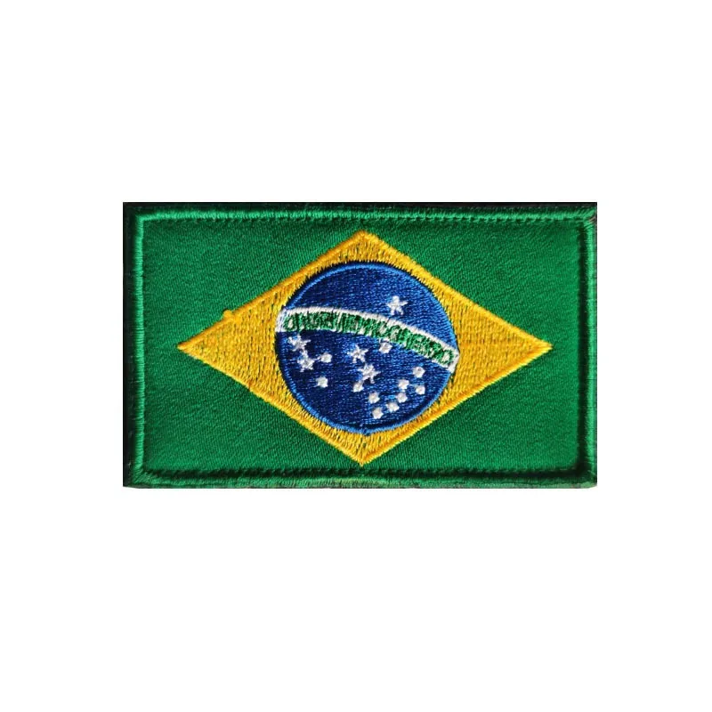 1PCS Embroidery Canada Brazil Argentina Chile Etc Flag Patch Sew On Clothes Armband Backpack Sticker DIY Applique