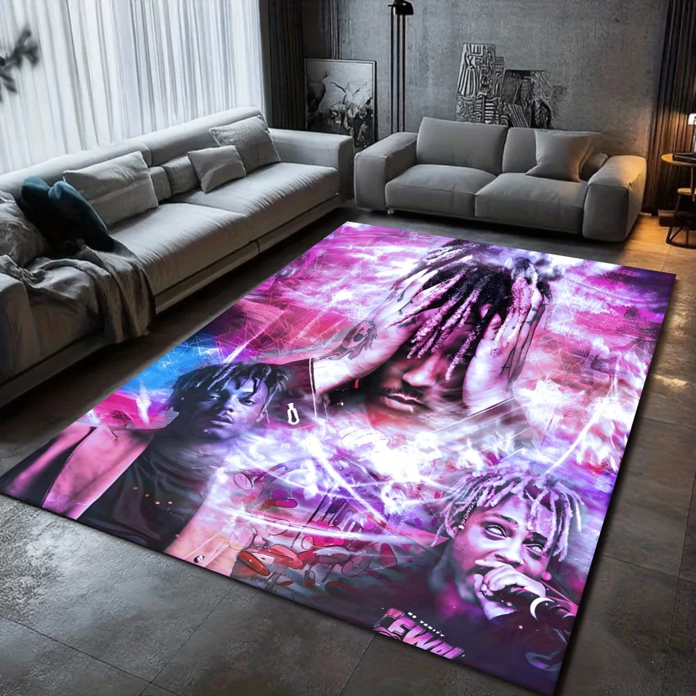 Juice WRLD 999 Carpet 3D Legend Rapper Star Rug for Living Room Bedroom Home Decor,kids Play Non-slip for Sofa Doormat