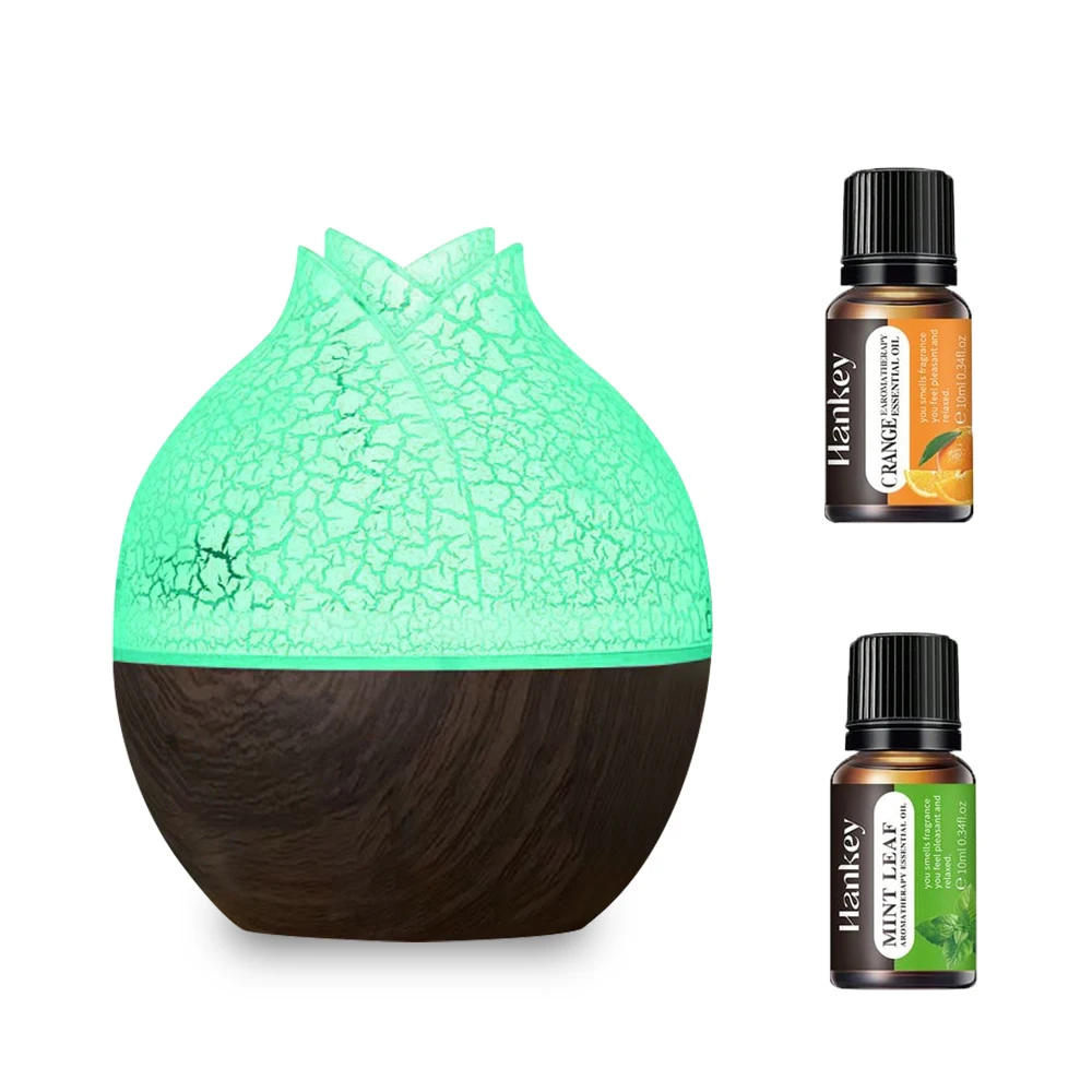 

Whisper-Quiet Ultrasonic Humidifier 130ml Aromatherapy Diffuser with Soothing LED Lights for Nighttime or Work Focus