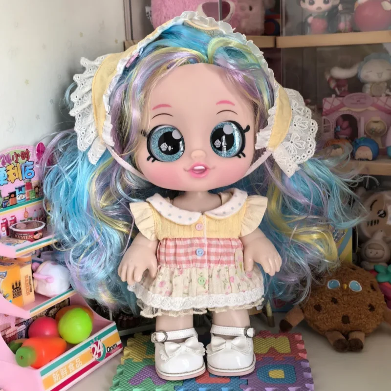 Bambola Musicale Regina dei Cristalli di Ghiaccio Kindi Kids con Gioielli, Borsetta e Accessori, Giocattolo per Bambine