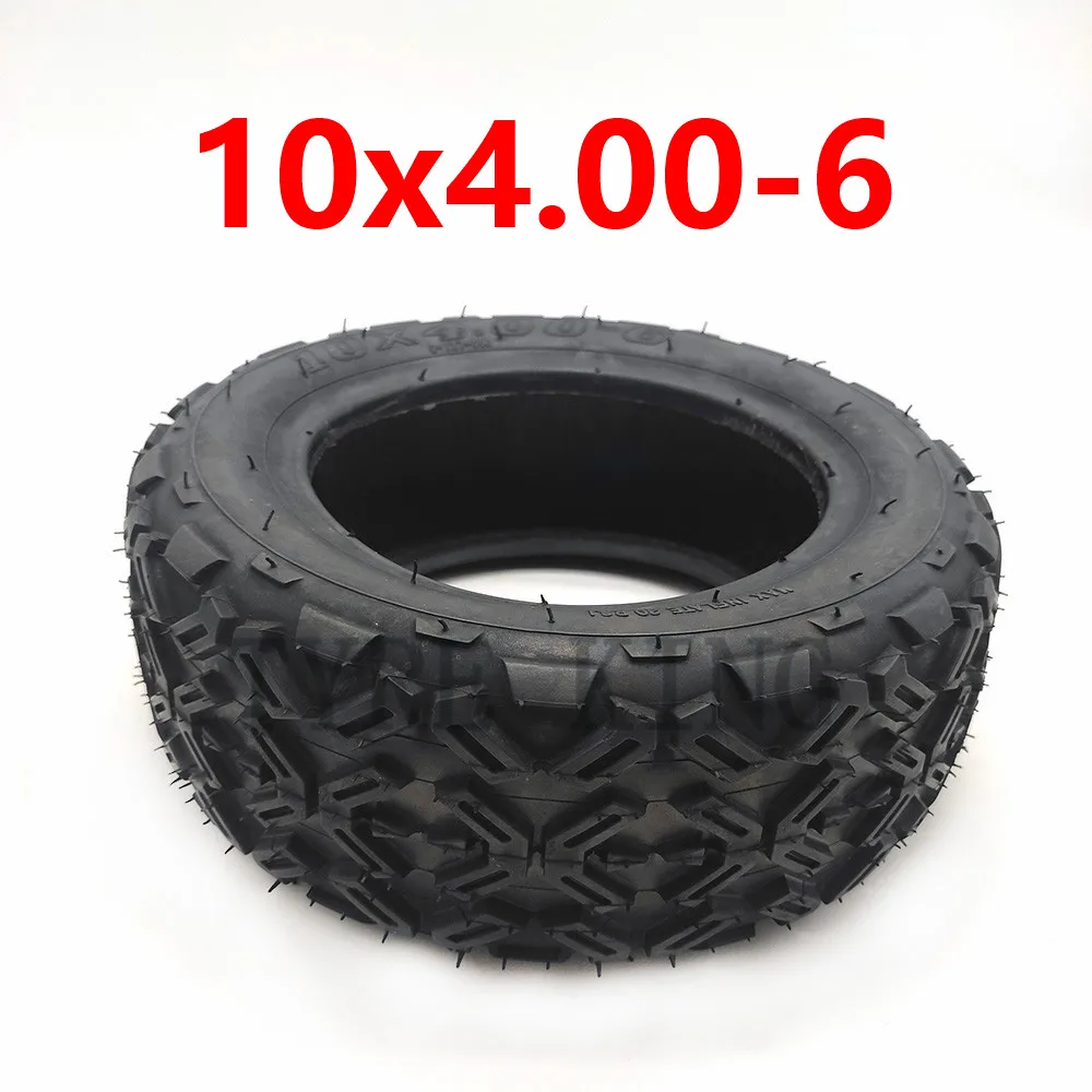 High Quality 10X4.00-6 Tubeless Tyre for Harley Electric Citycoco Scooter Go Karts ATV Quad Bike 10*4.00-6 Vacuum Off-Road Tire