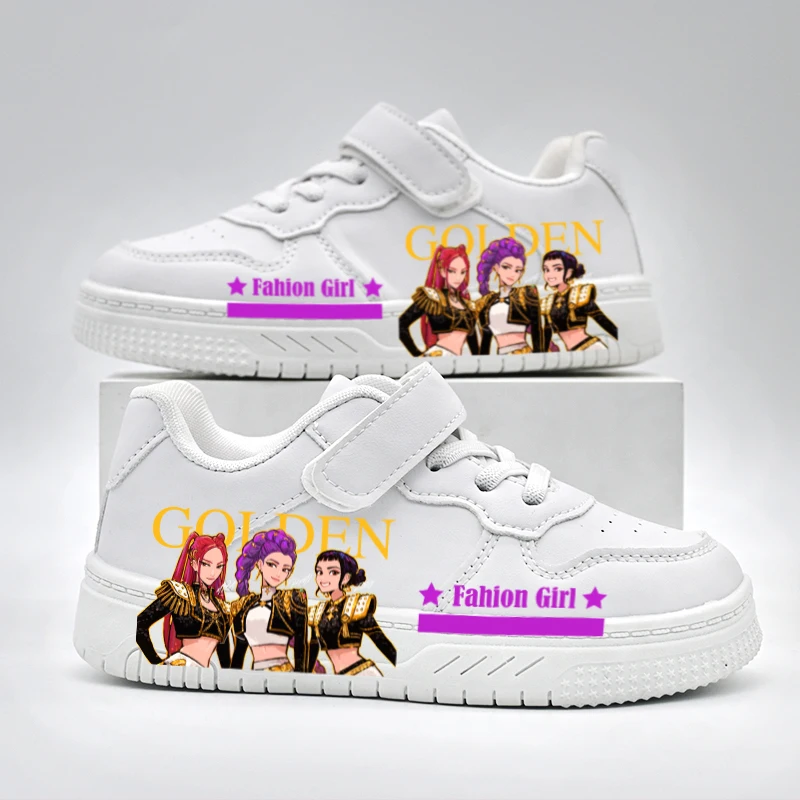 Kids Cartoon Casual Sneakers Girls Fashion New Non-slip Design Cute White Sport Shoes Baby Children's Outdoor Breathable Shoes