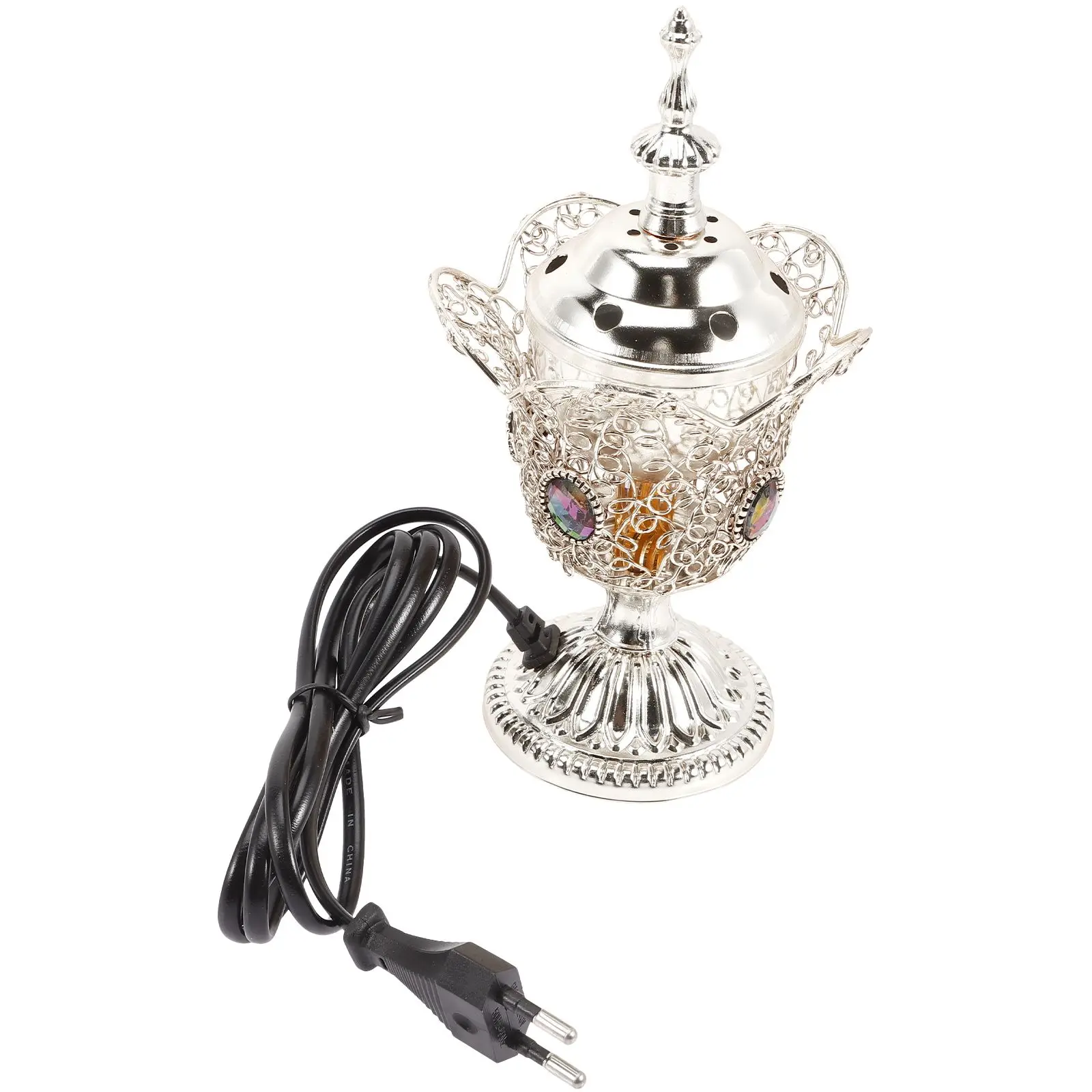 

Electric Incense Metal Censer for Home Aromatherapy Censer For Home Decor Stove Plug-in Table Decor Living Room Desk