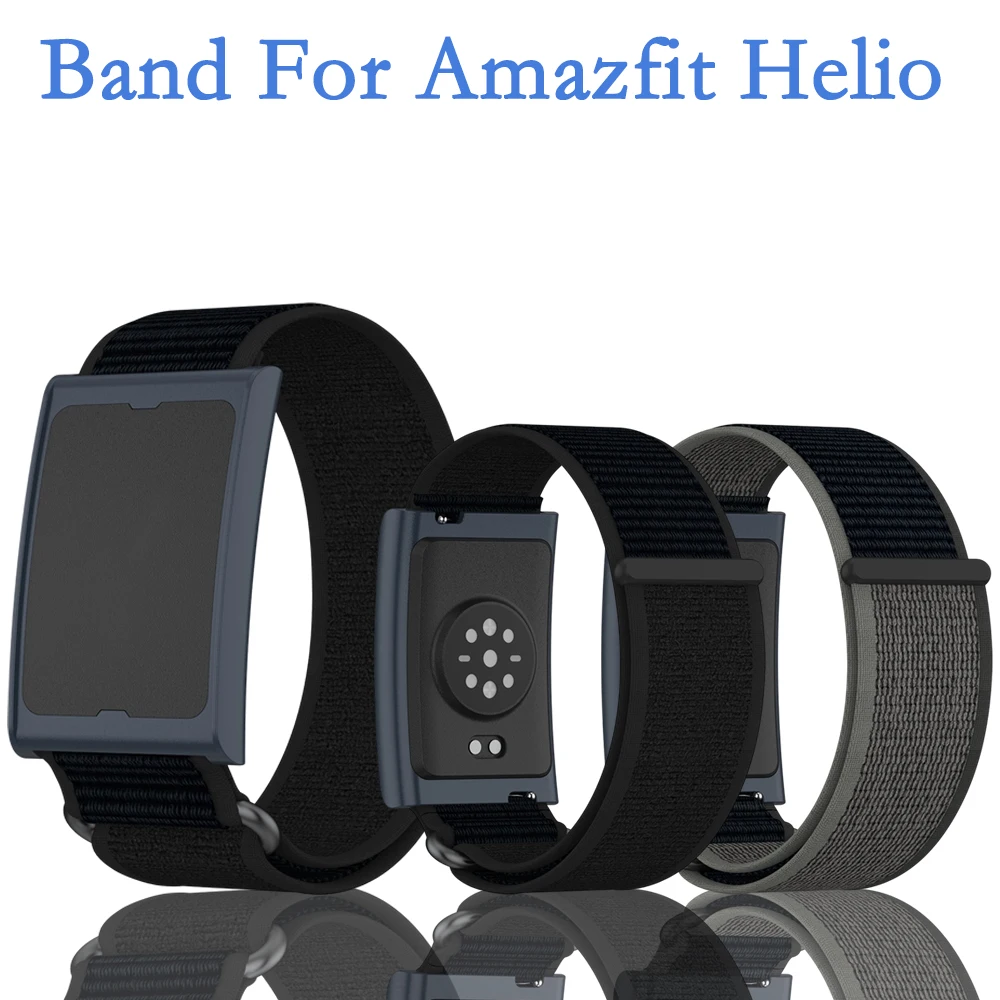 22 مللي متر العالمي النايلون الفرقة ل Amazfit Helio التوازن BIP 6 5 العالمي الرياضة قابل للتعديل معصمه ل Amazfit Helio حزام ساعة اليد #1