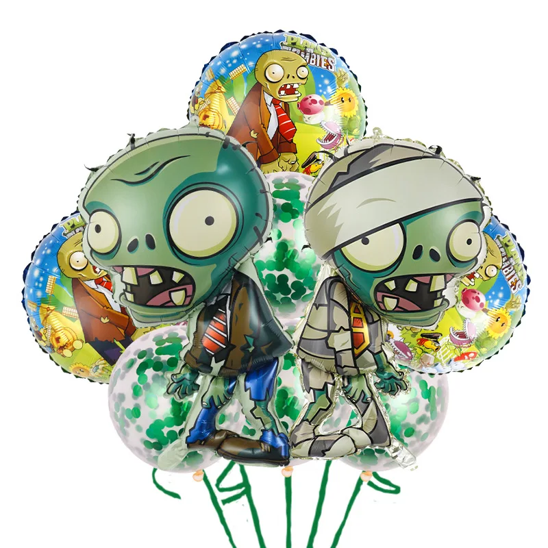 Pakiet Plants vs. Zombies Zestaw aluminiowych balonów do dekoracji urodzinowych dla dzieci