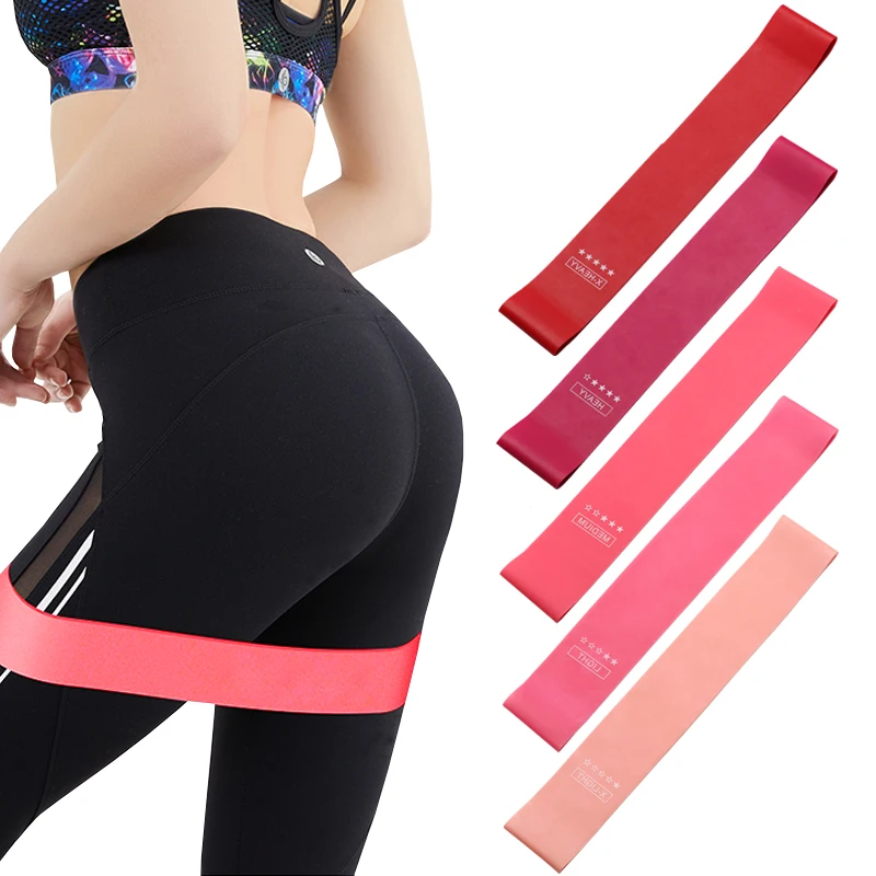 Mini Elastic Band Fitness Basic Training Equipment For Slimming Legs And Buttocks Latex Elastic Ring Circular Tension Band