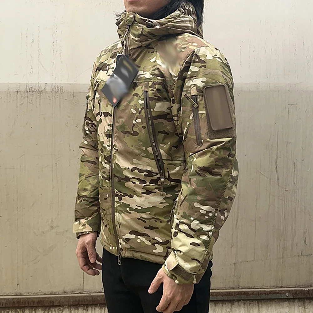 Imagem -05 - Outdoor Tactical High Cold Cotton Clothing Windproof Características Ykk Zipper Camp Hunting Coat Super Impermeável Mig3.0