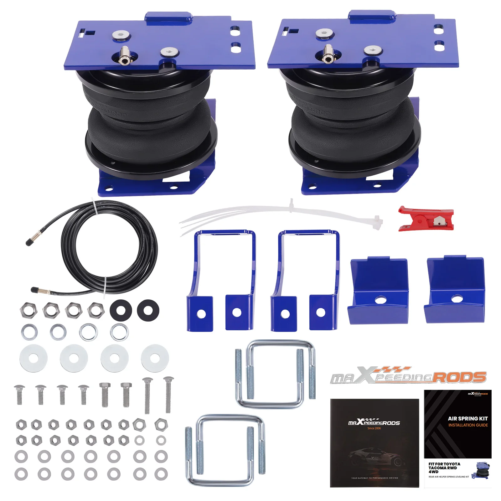 Rear Air Suspension Spring Helper Kit For Toyota Tacoma 4WD 2005 - 2023