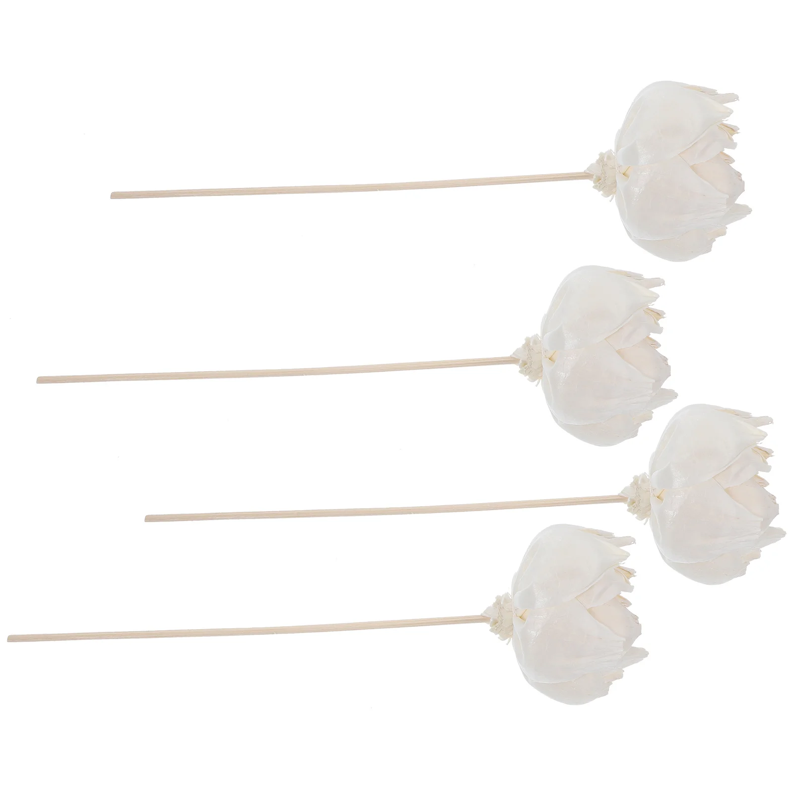 

4 Pcs Aromatherapy Rattan Simulated Flower Decorative Artificial Flowers Dried Diffusers Indoor Diffusion