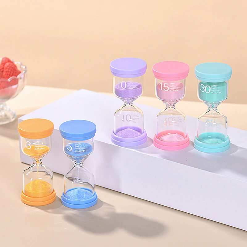 Hot Sale 1Pcs Colorful Sandglass 3/5/10/15/30 Minutes Hourglass Timer Home Decoration Sand Timer Sand Clock Hour Glass