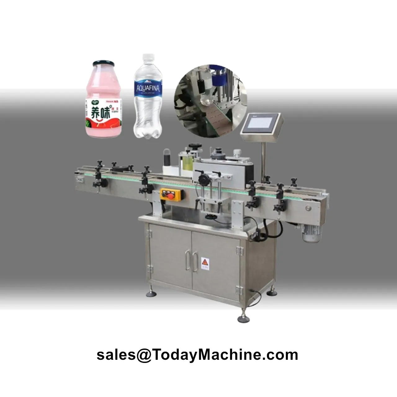 Automatic Cans Jar Round Bottles Applicator Sticker Labeling Machine