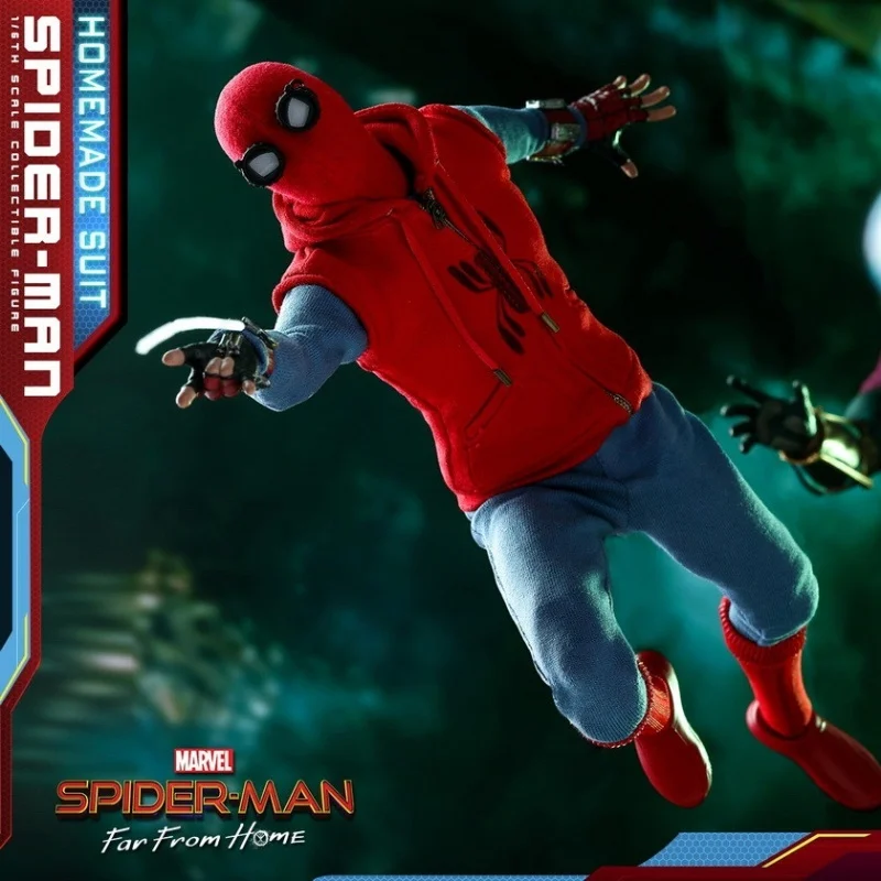 Ht Hottoys 1/6 Mms552 Spider-Man: The Hero'S Quest Spider-Man Homemade Battle Suit Edition Model Toy Gifts