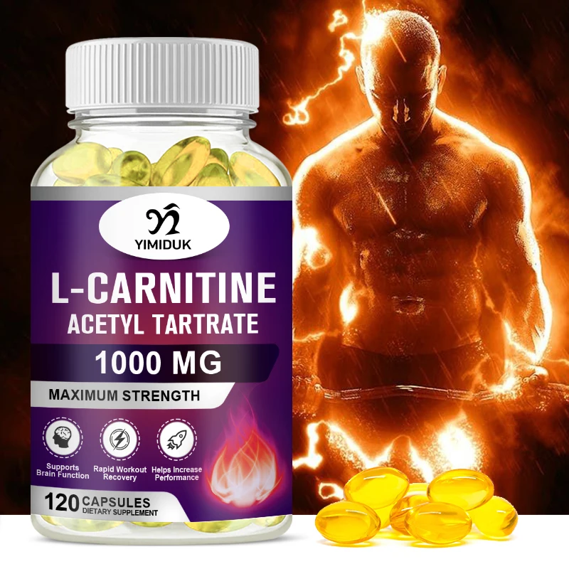 Acetyl L-Carnitine Capsules Support Brain Health, Muscle, Energy, Energy, Memory, Metabolism Acetyl L-Carnitine & Fat Metabolism